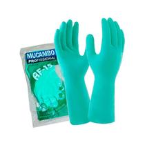 Luva latex nitrilica verde mucambo - m - 08