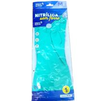 Luva Latex Nitrílico Sem Forro Volk CA16314 Cano médio Uso Geral