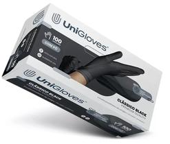 Luva Latex Pó Clássico Premium Quality Black Ep 100 Unidades - Unigloves