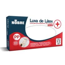 Luva latex PP com 100 unidades Nobre