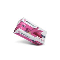 Luva Latex Premium Com Pó Pink Caixa 100 Unidades Unigloves