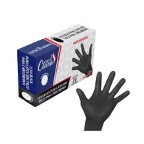 Luva latex Preto Tam M cx c/20 - Santa Clara
