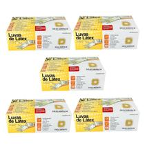 Luva látex proc. não cirúrgico c pó descarpack 500un tam g