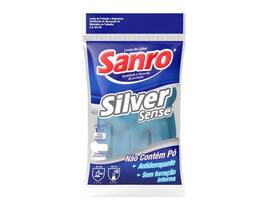 Luva Latex Sanro Azul Silver Sense B M c/10pcs