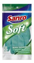 Luva Latex Sanro Soft Verde Luva Limpeza Multiuso Tam P