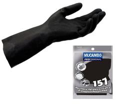 Luva Latex tamanho G Preta - MUCAMBO
