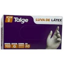 Luva Latex Uso Geral C/pó (100unid) - Talge - Luva Latex Uso Geral C/pó (100unid) - Talge -