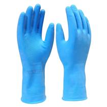 Luva Latex Verniz Silver Azul Tam M Imbat