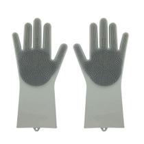 Luva Lava Louças Silicone Casa Cozinha Prato talheres