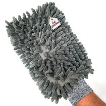 Luva lavagem tentáculos microfibra chenille cinza detailer Luva lavagem tentáculos microfibra chenille cinza detailer