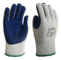 Luva Ldi Safety Bluerubber-2009 Azul e Branca Com CA Luva Ldi Safety Bluerubber-2009 Azul e Branca Com CA