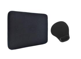 Luva Lisa para Notebook até 15,6 polegadas + Mouse Pad com Apoio Confortável