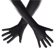 Luva Longa Lycra para Festas Fantasias Halloween Baile Carnaval Luva Longa Lycra para Festas Fantasias Halloween Baile Carnaval