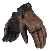 Luva LS2 Rust Preto Marrom Clássica Couro Ventilada