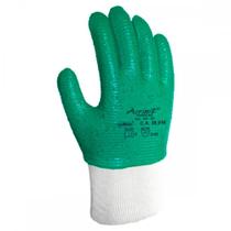 Luva Malha Emborrachada Acrilon Servico Pesado Blister - Kit C/10 PR Luva Malha Emborrachada Acrilon Servico Pesado Blister - Kit C/10 PR