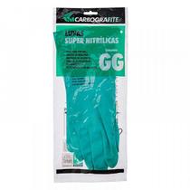 Luva Malha Emborrachada Nitrílica Flocada 9 GG Verde Carbografite