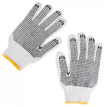 Luva Malha Trico Melfi Pigmentada Branca - Kit C/12 Pares
