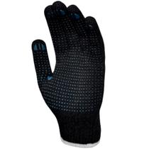 Luva malha tricotada pigmentada preta super safety - ca 33818 - Plastcor