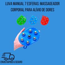Luva Manual 7 Esferas: Massageador Corporal para Alívio de Dores - Online