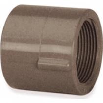Luva Marrom Tigre Liso Rosca 25Mm X 3/4'' - Kit C/30