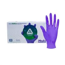 Luva Medix Com 100 Unidades Tamanho M Sem Po Antibacteriana