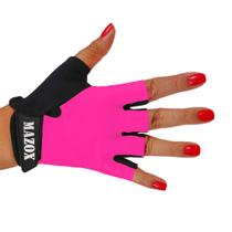 Luva Meio dedo Feminina Ciclismo Neoprene Bike Proteção UV Rosa - MAZOX