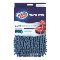 Luva Microfibra Automotiva Flashlimp Azul Luva Microfibra Automotiva Flashlimp Azul