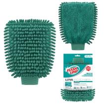 Luva Microfibra Multiuso Lavável p/ Vidros Móveis Limpeza
