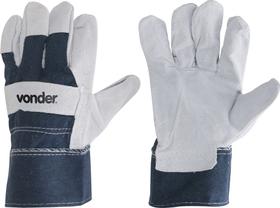 Luva mista 7cm palma raspa dorso jeans ca29890 Vonder