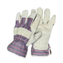 Luva Mista Palma Em Raspa De Couro E Dorso Em Lona