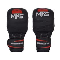Luva MMA Sparring MKS Preta/Vermelha