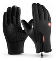 Luva Moto Térmica Impermeável Touch Screen Inv Preto Unico