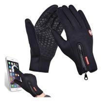 Luva Moto Térmica Par Touch Screen Preta Masculina Antiderrapante Corta Vento Motociclista Motoqueir Luva Moto Térmica Par Touch Screen Preta Masculina Antiderrapante Corta Vento Motociclista Motoqueir