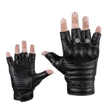 Luva Moto Texx Liberty Meio Dedo Couro Protetor Motociclista Luva Moto Texx Liberty Meio Dedo Couro Protetor Motociclista