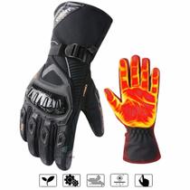 Luva Motociclista Touch screen Frio Original a prova d'água e térmica na cor preto