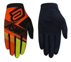 Luva Motocross Asw Race Edge Laranja Amarelo Fluo Luva Motocross Asw Race Edge Laranja Amarelo Fluo