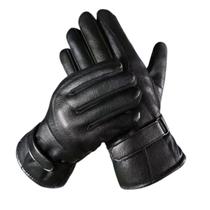Luva Motoqueiro Impermeável PU Térmica Antiderrapante com Ajuste Unissex Frio Chuva