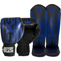 Luva Muay Thai Boxe Kickboxing Sparring Caneleira Bks