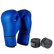 Luva Muay Thai E Boxe Fheras Com Bandagem