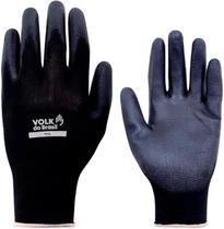 LUVA MULTITATO VOLK NYLON COM BANHO DE PU PRETA C.A 30916 Tamanho:M