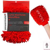 Luva Multiuso 100% Microfibra Lavar Carro Moto Limpeza Geral
