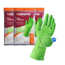 Luva Multiuso de Látex Verde Par para limpeza Tamanho M Luva Multiuso de Látex Verde Par para limpeza Tamanho M