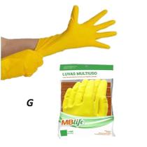 Luva Multiuso Latex Mblife Amarela