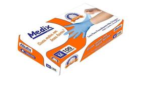 Luva Nitrila Sem Talco P C/100 Und Azul Medix Luva Nitrila Sem Talco P C/100 Und Azul Medix