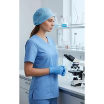 Luva Nitrílica Azul Antiderrapante Hipoalergênica P 100 Uni