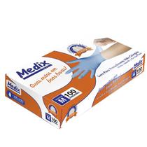 Luva Nitrílica Azul Procedimento Não Cirúrgico S/Pó - C/100UN - MEDIX