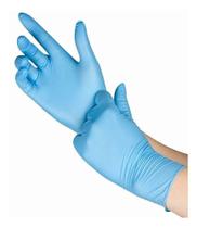 Luva Nitrilica Azul Procedimento Não Cirúrgico Sem Pó M - unigloves