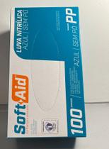 Luva nitrilica azul sem po soft+ais pp contra agentes biológicos, não estéril/ microtexturizada, Luva nitrilica azul sem po soft+ais pp contra agentes biológicos, não estéril/ microtexturizada,