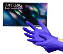 Luva Nitrilica Azul Sonic Tam G - Supermax
