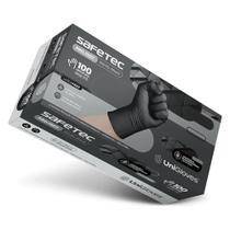 Luva nitrílica black sem pó safetec - g - 100 un